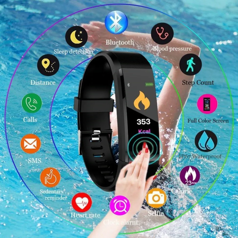 FitSmart Watch: Heart Rate & BP Monitor for Men and Women