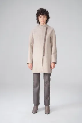 Francesca - Latte Wool Coat