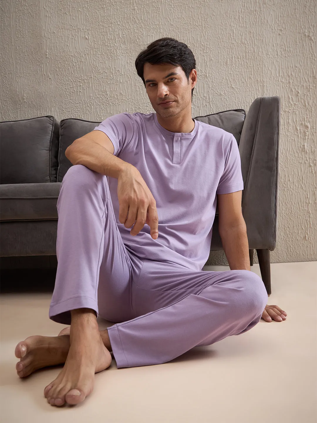 Gentlemen Solid Pyjama Set