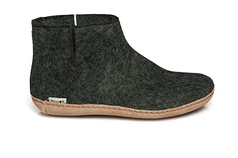 Glerup Boot - Leather Sole - Forest Green