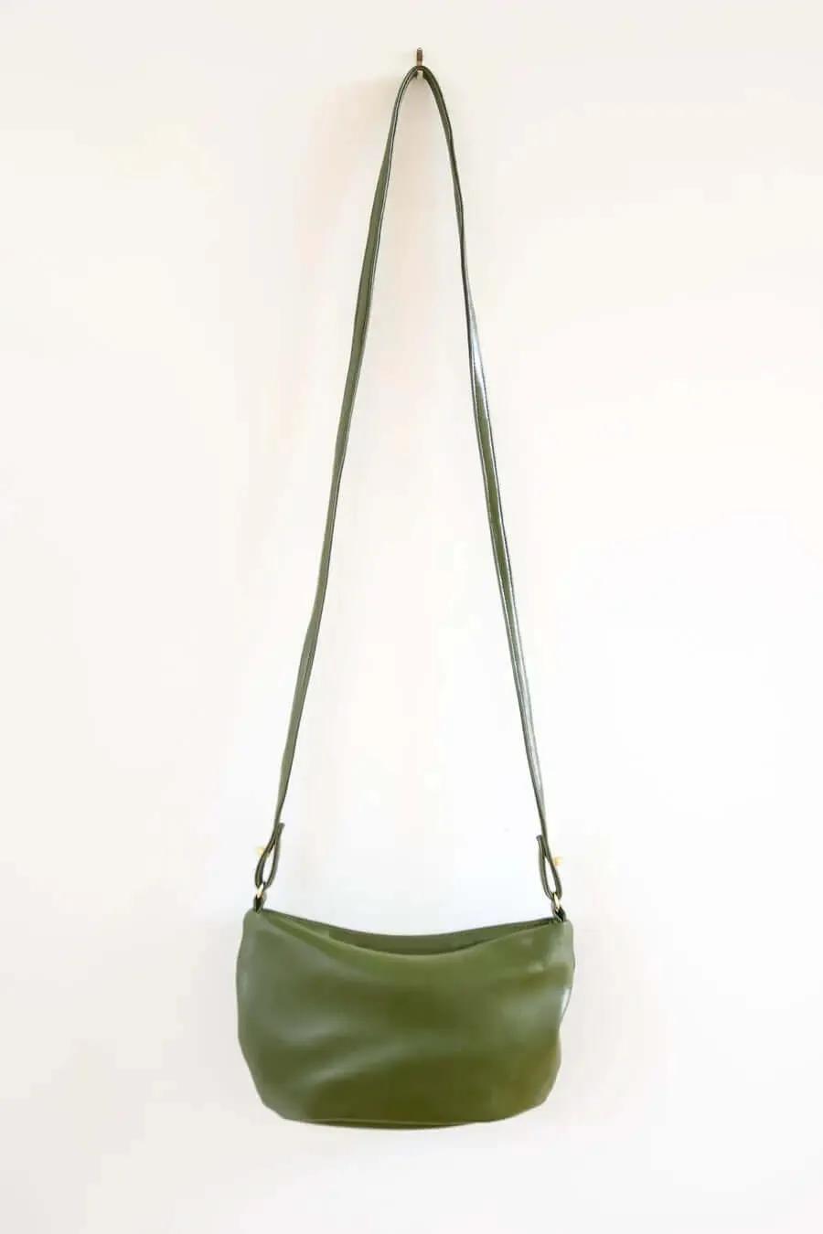 Green Cactus Leather Crossbody Vegan Bag - Liv