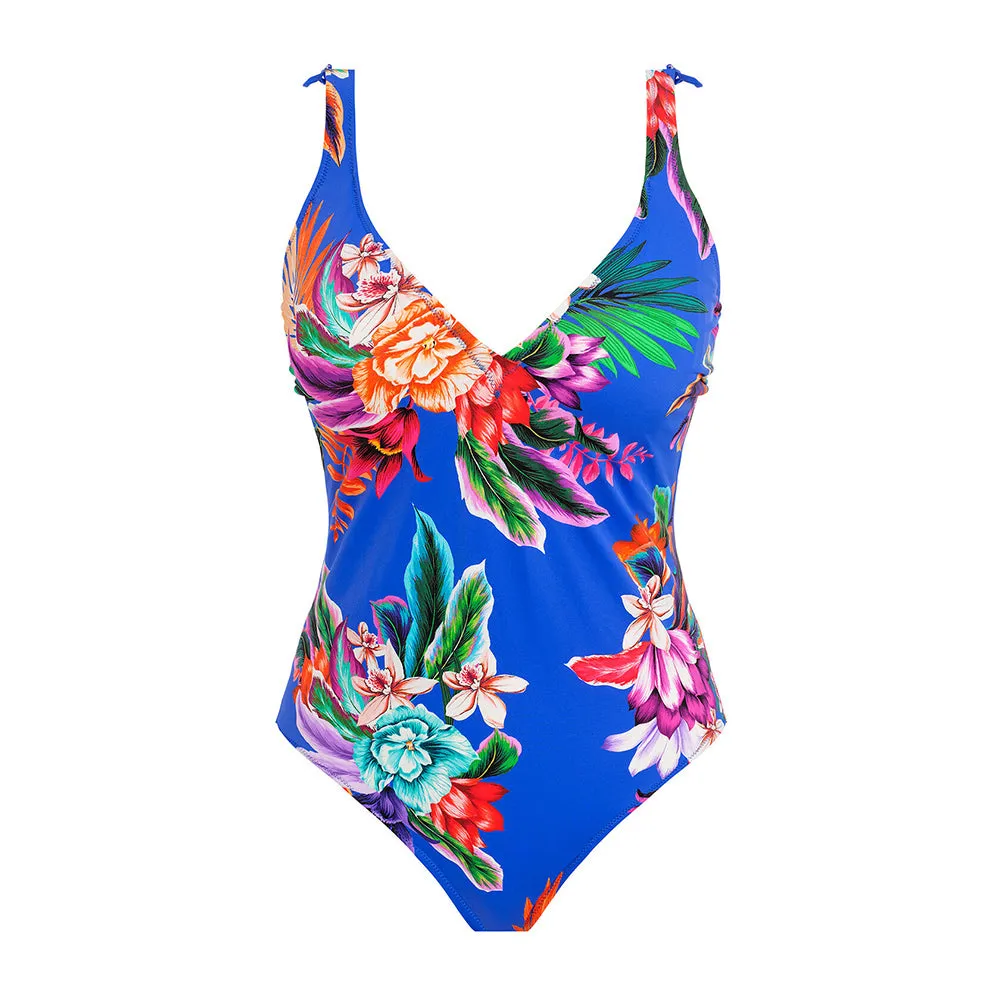 Halkidiki Ultramarine Underwired Plunge Swimsuit