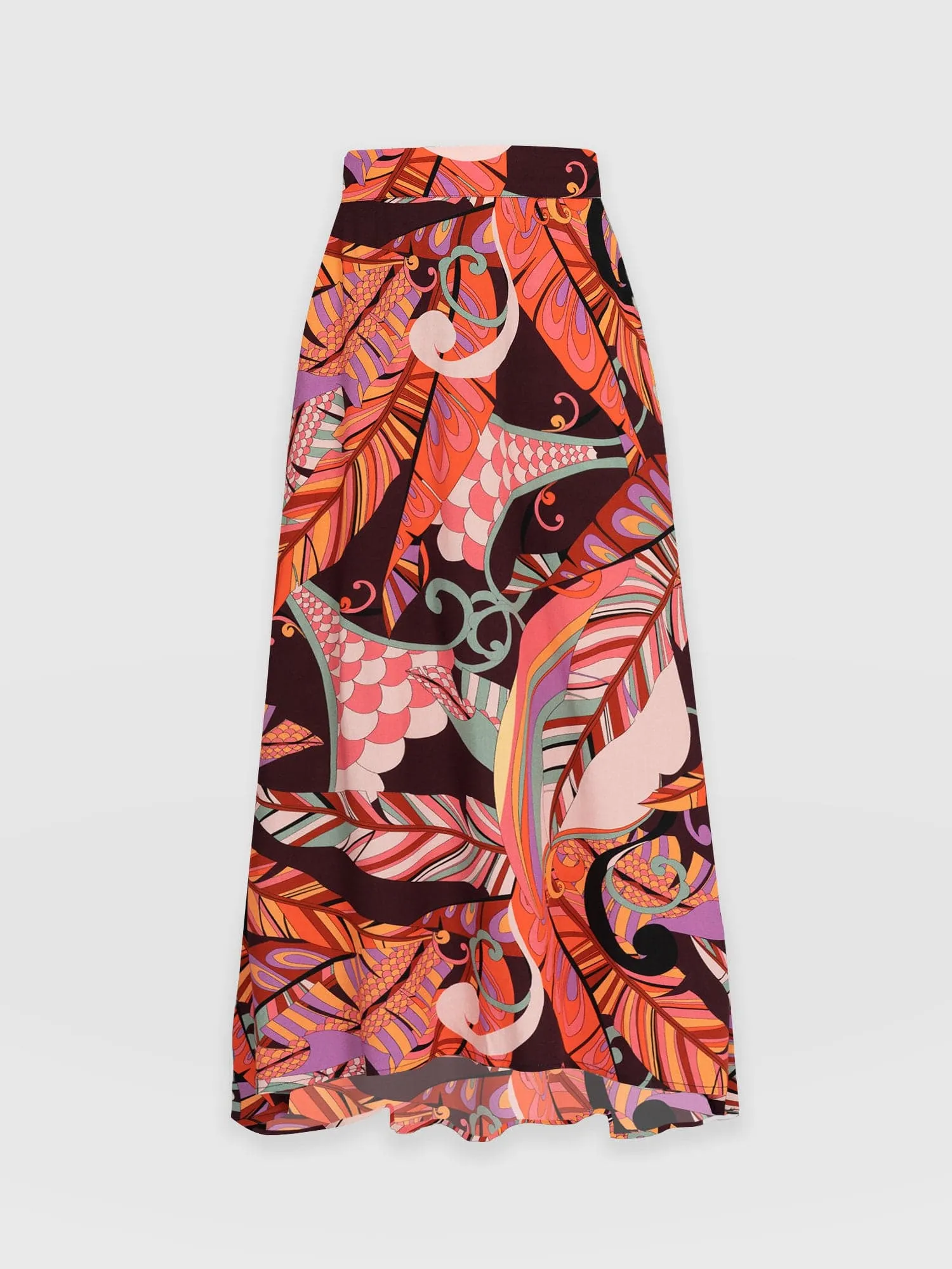 Harrow Skirt - Red Palm