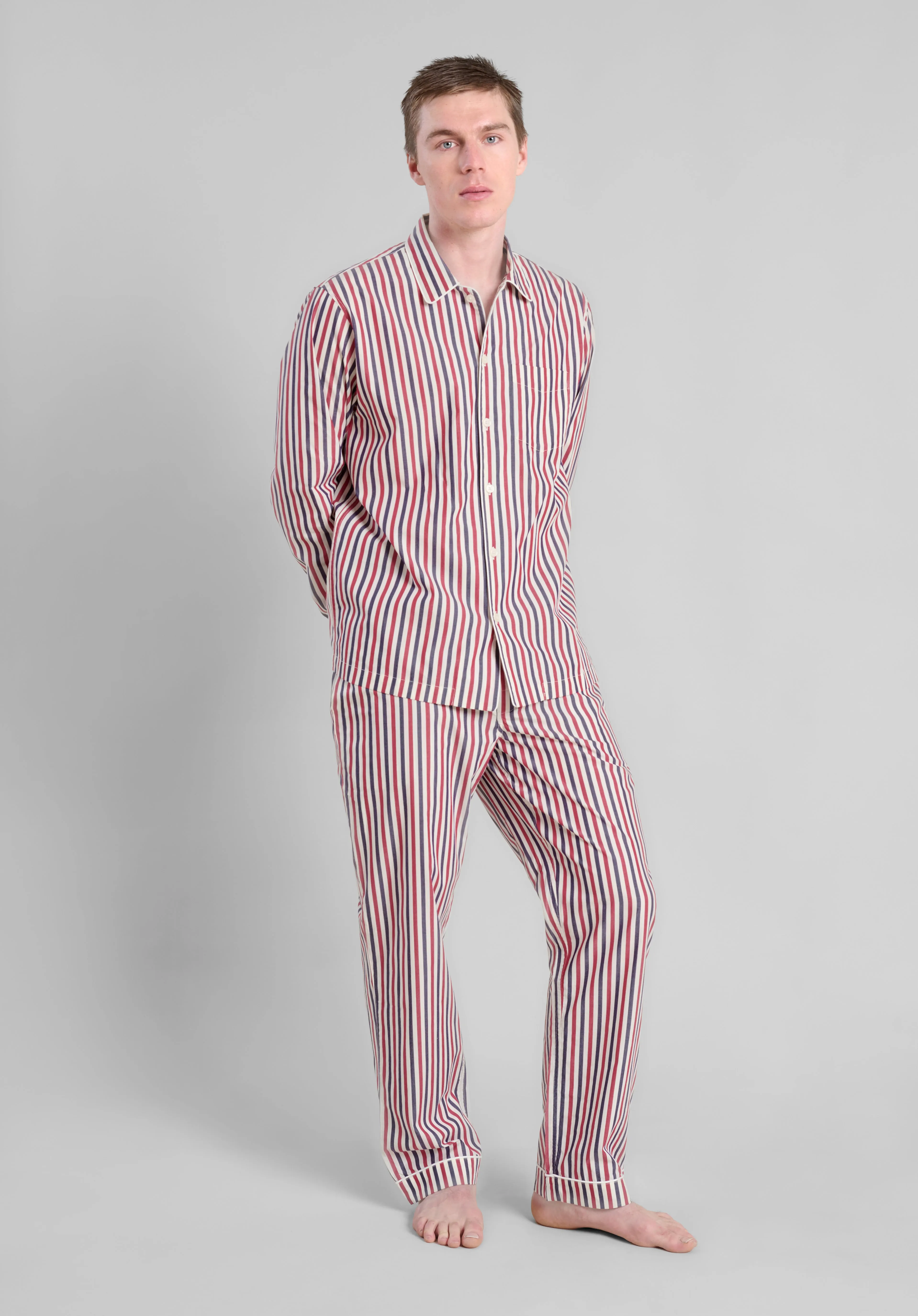 Henry Pajama Set in Americana Stripe