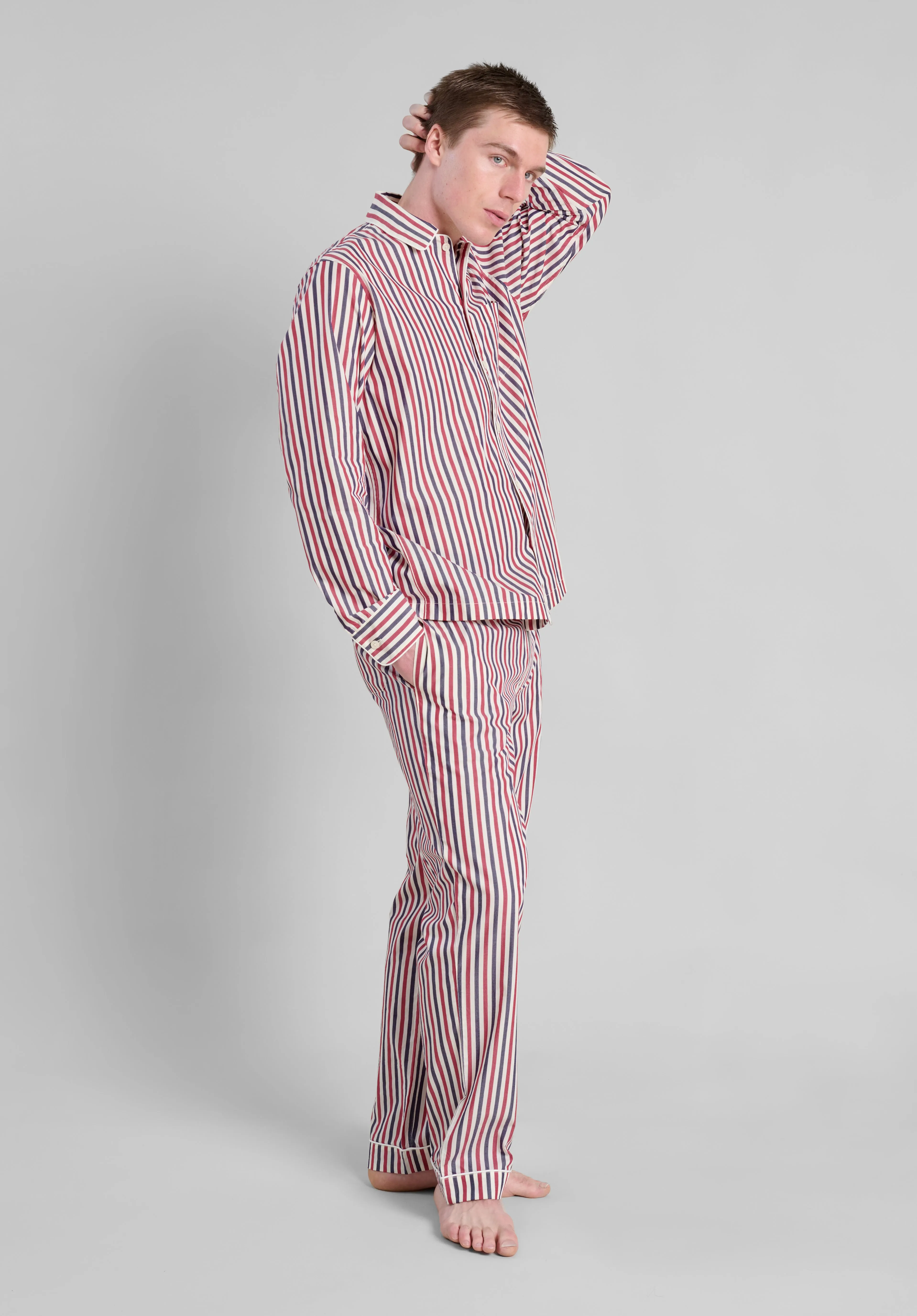 Henry Pajama Set in Americana Stripe