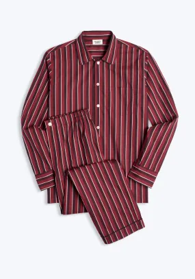 Henry Pajama Set in Bar Stripe