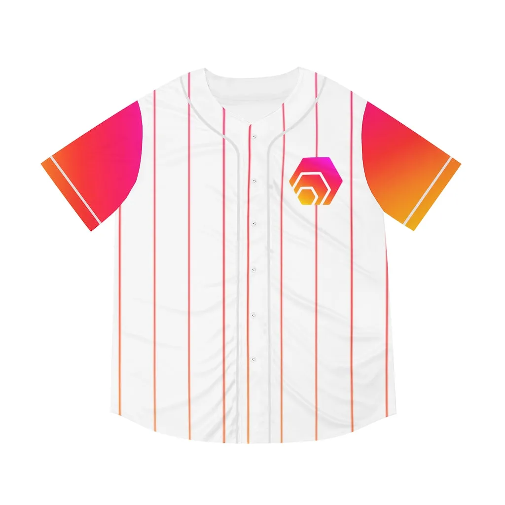 HEX Men's Baseball Jersey (White-AOP)