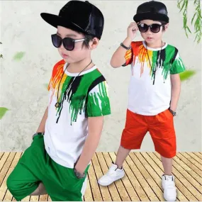 Hip-hop Colorful T-Shirt Pants