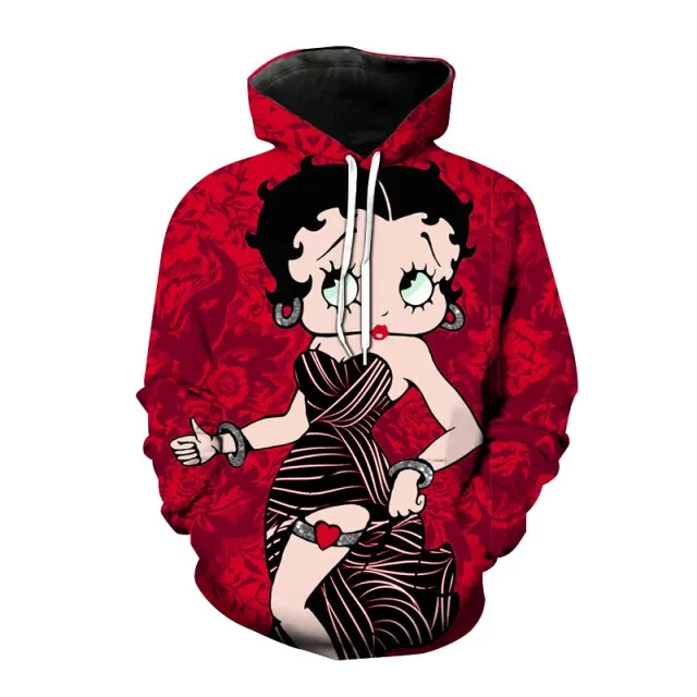 Hoodies Anime Cartoon Sexy Girl 3d Printed Sweatshirt Men Women Fashion Oversized Hoodie Harajuku Streetwear Clothing