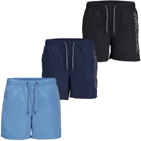 Jack & Jones Mens 'JPSTFIJI JJSWIM' Double Logo Swim Short