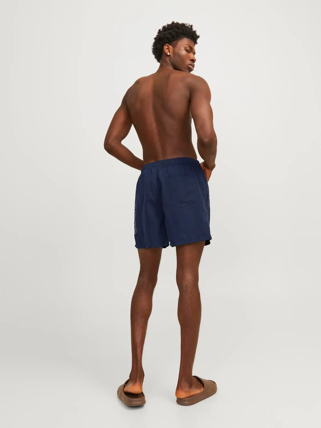 Jack & Jones Mens 'JPSTFIJI JJSWIM' Double Logo Swim Short