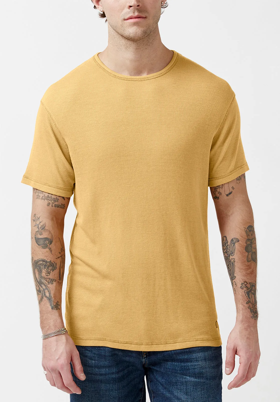 Kabut Tan Short-Sleeve Men’s Top - BM23994