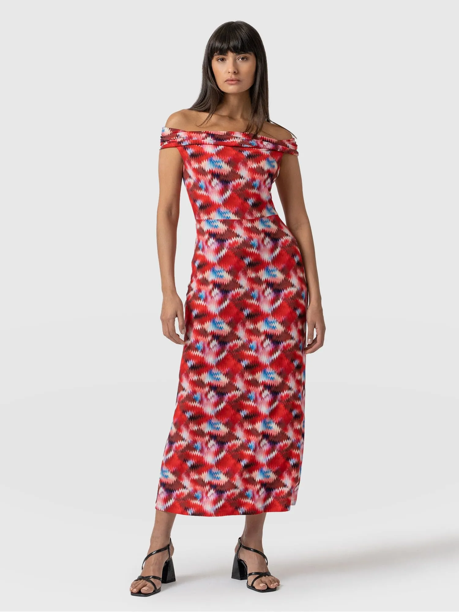 Kelsea Midaxi Dress - Red