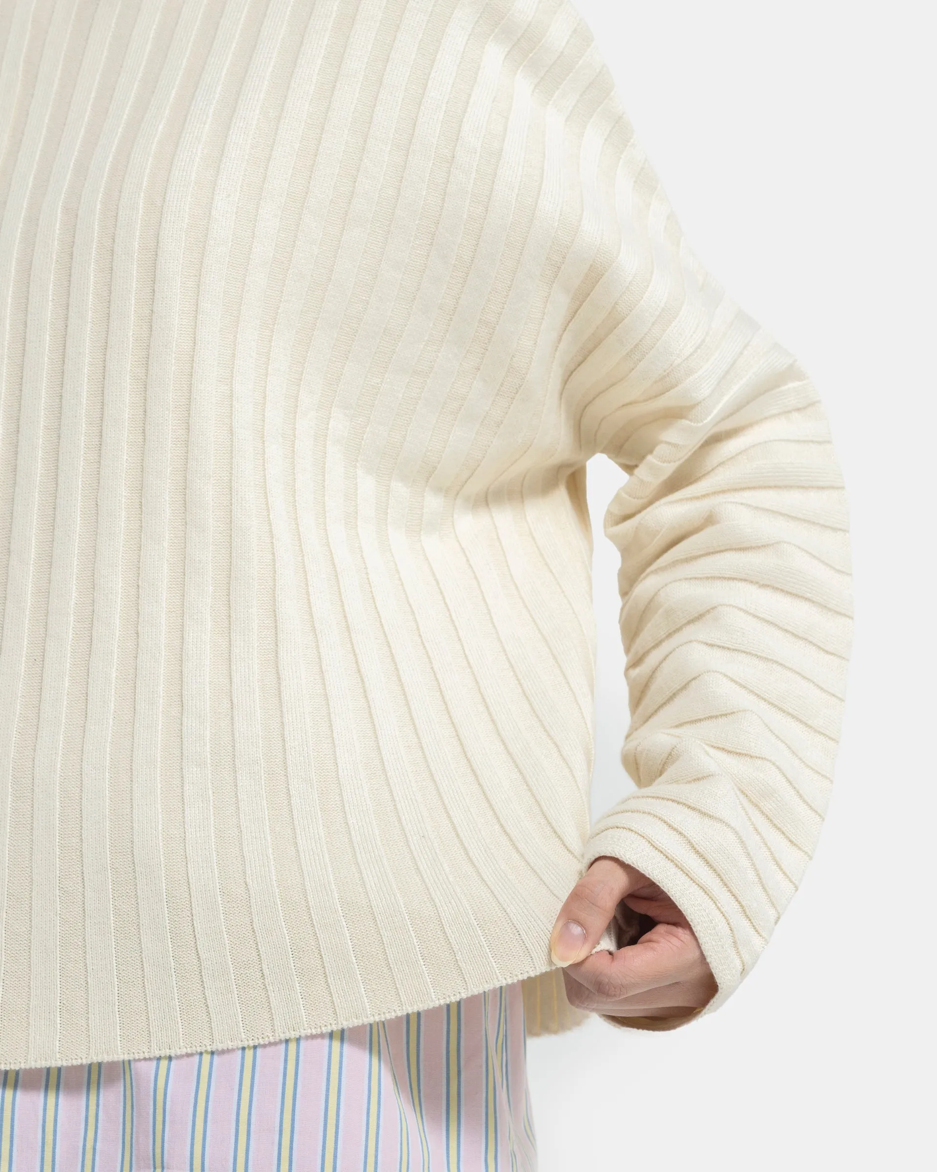 Keyboard Sweater in Porcelain