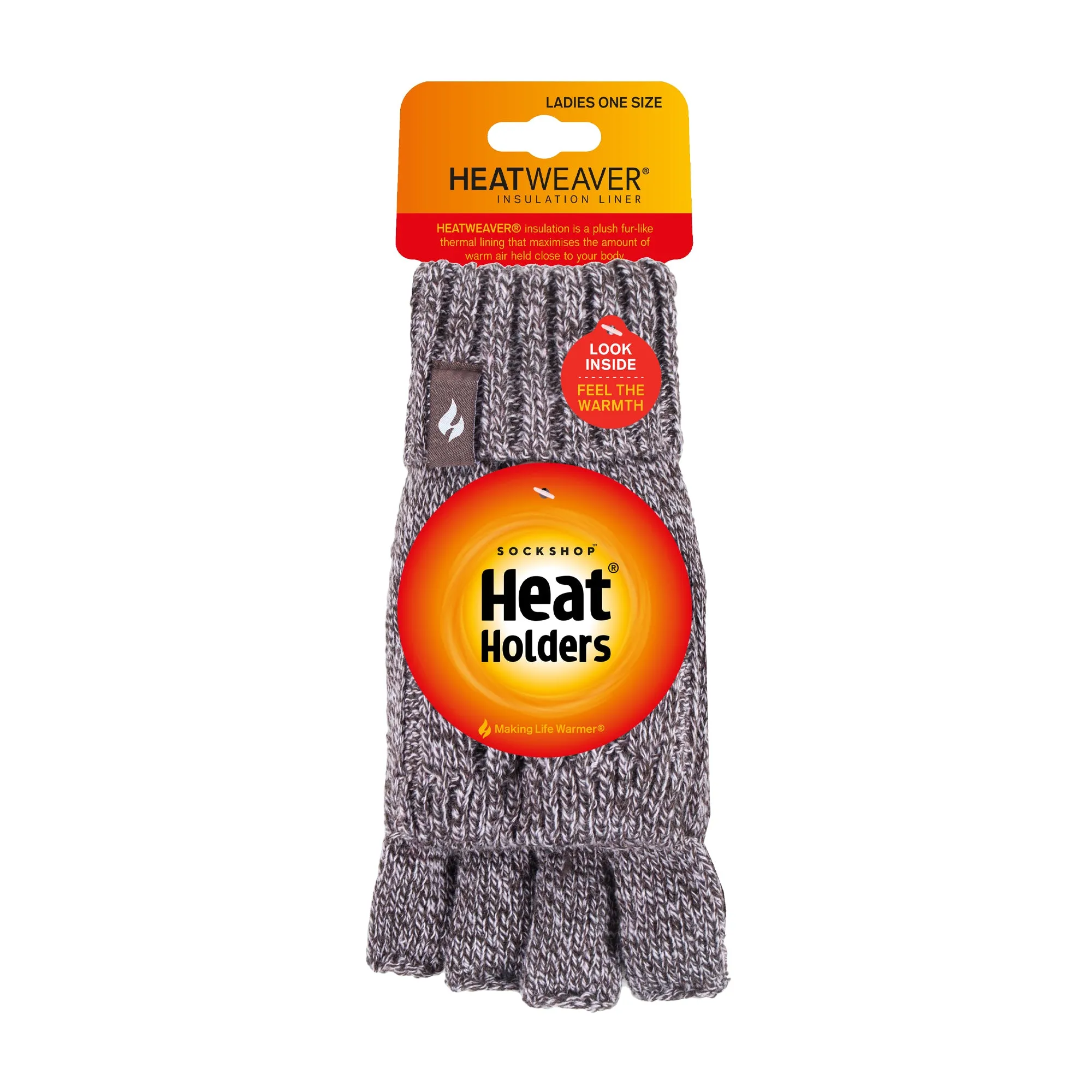 Ladies Thermal Converter Mittens - Fawn