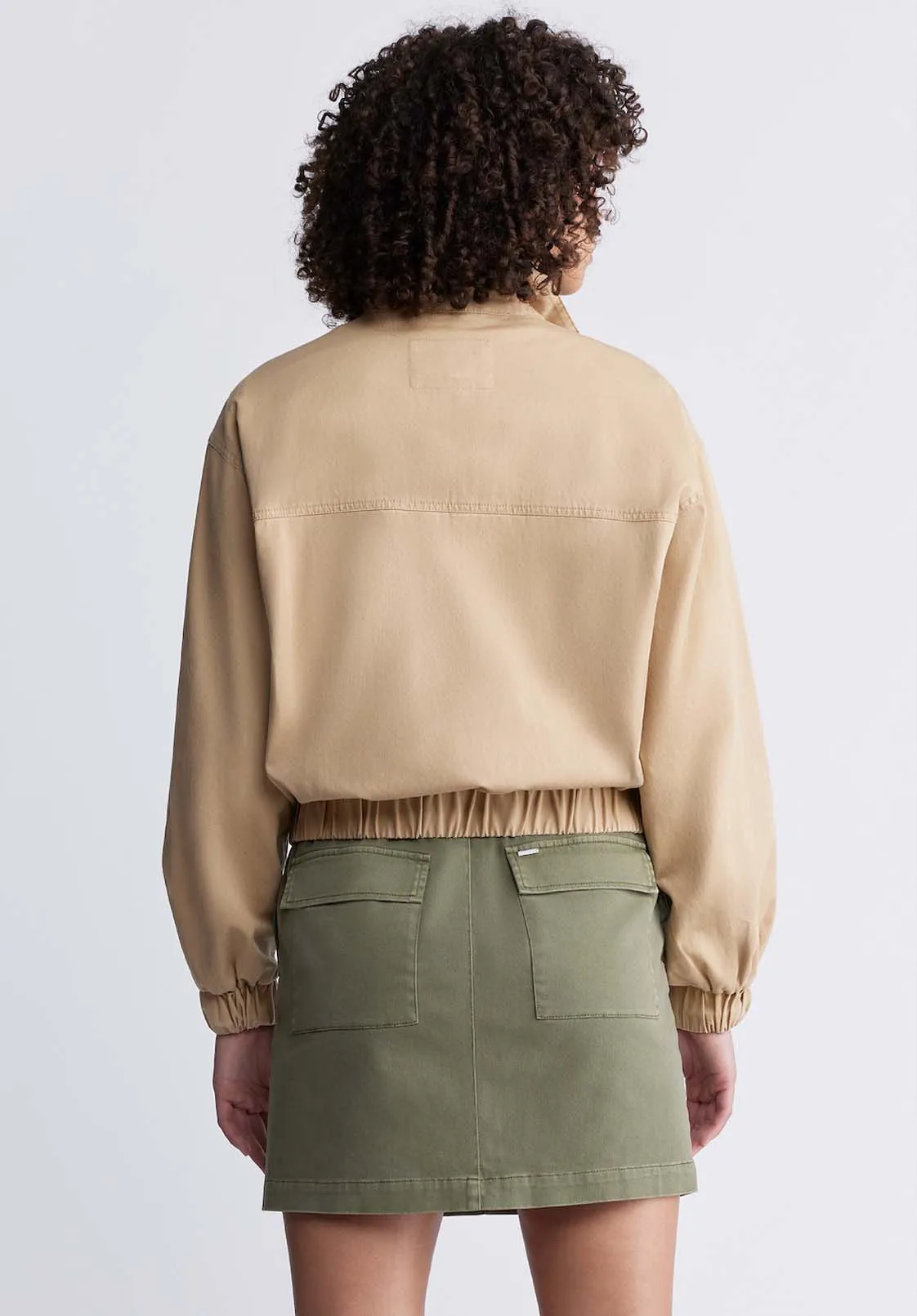 Lorah Women’s Jacket with Pockets in Tan - JK0019P