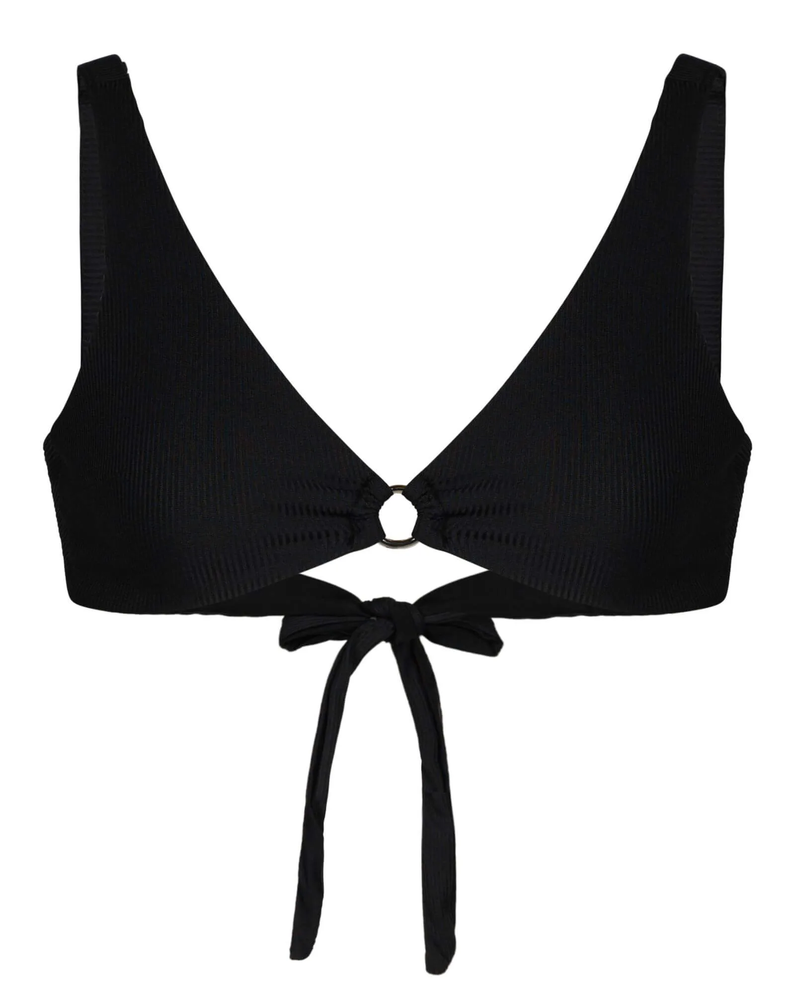 Lorena top - Black rib