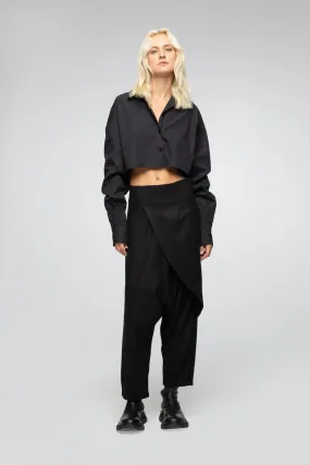 Magda - Black Wool Pants