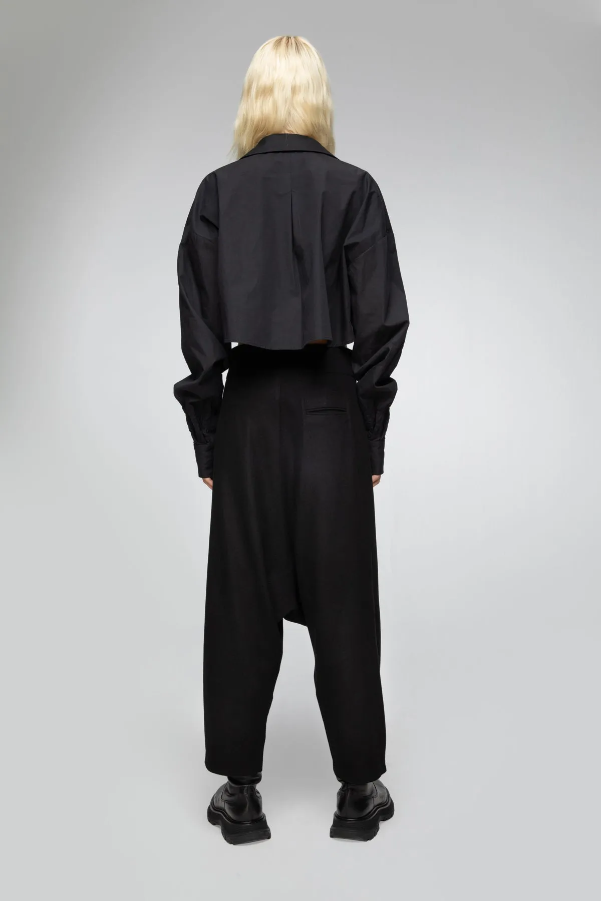 Magda - Black Wool Pants