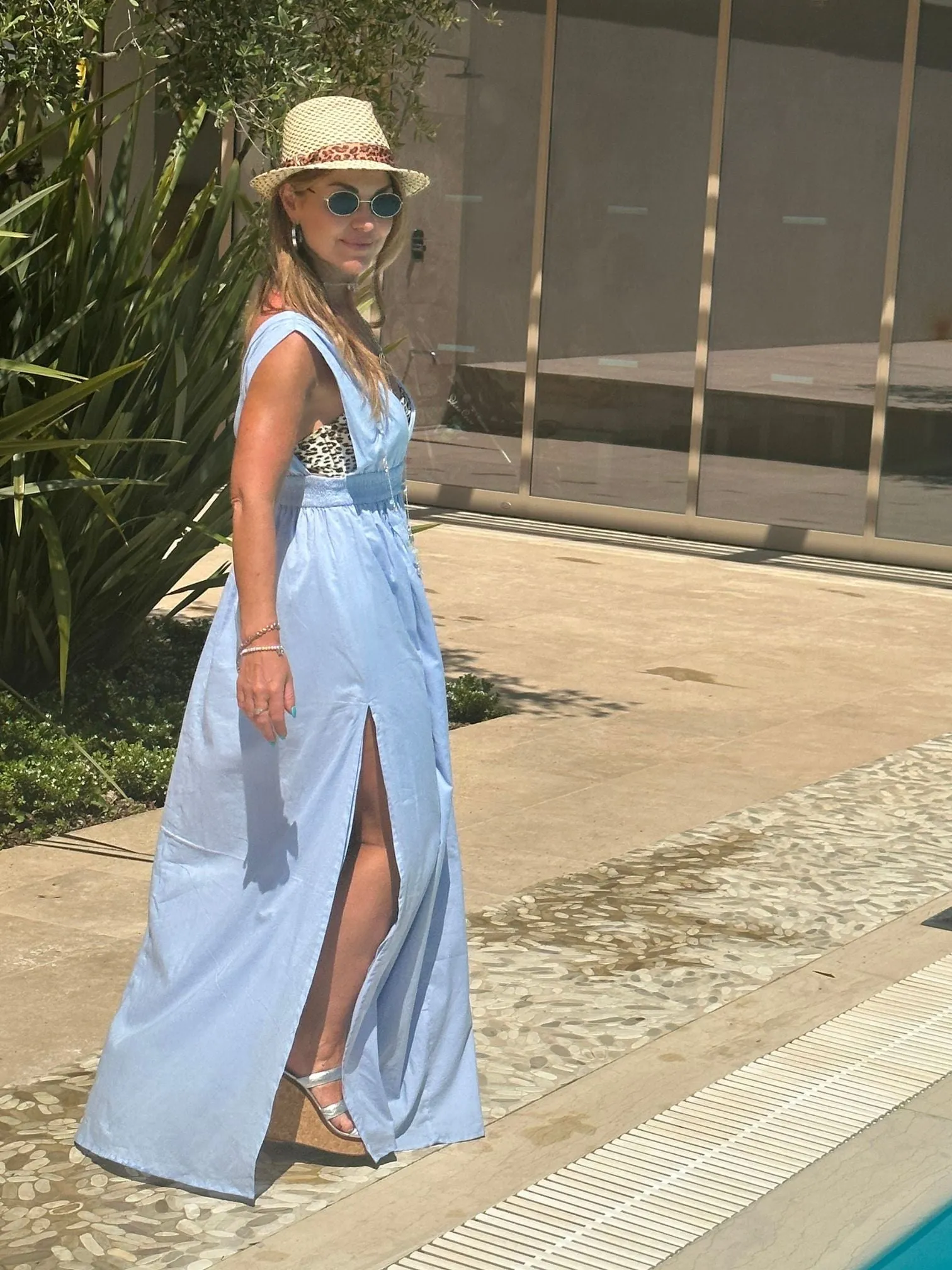 ‘MAMOUNIA’ MAXI DRESS IN SKY BLUE