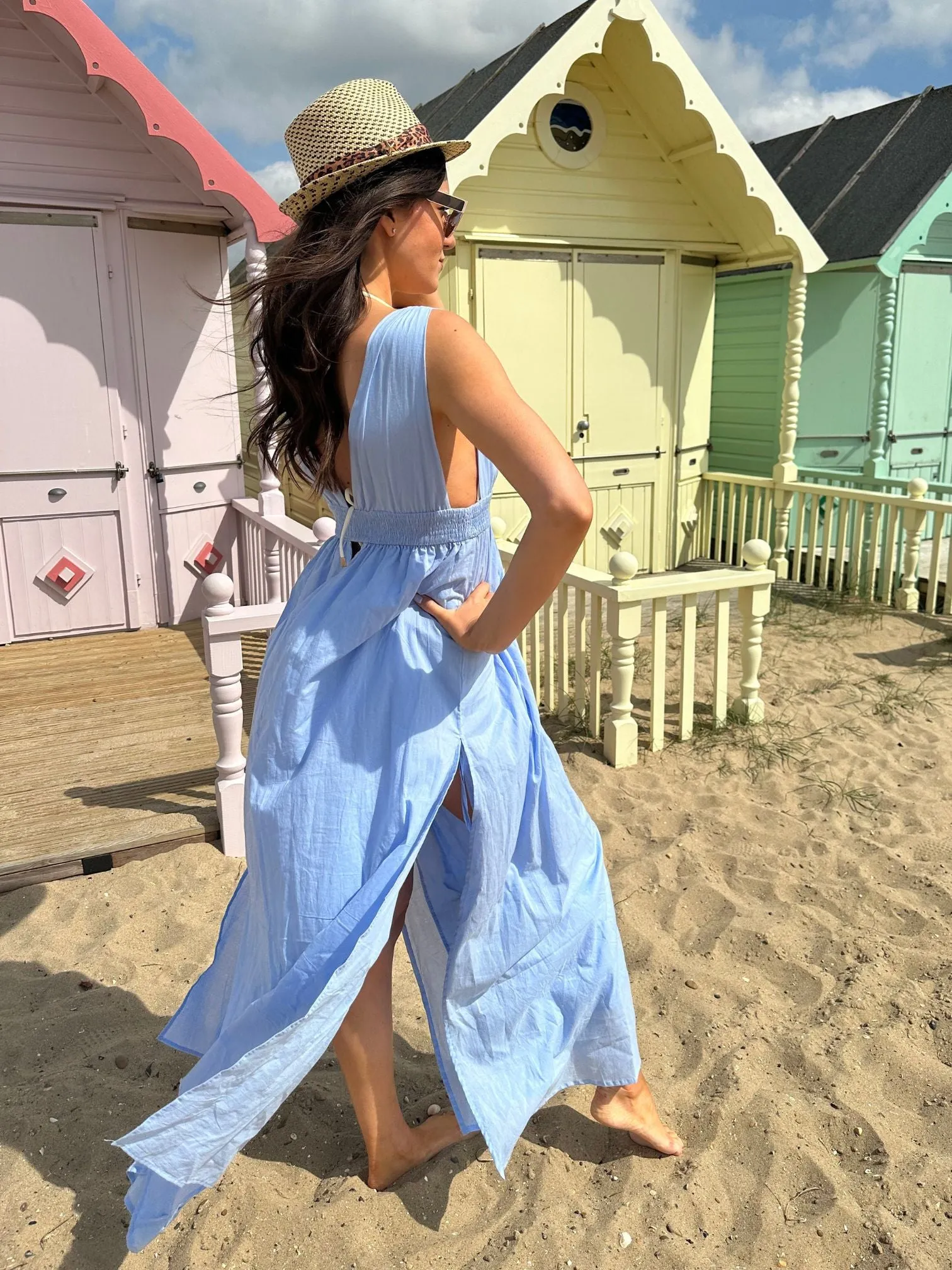 ‘MAMOUNIA’ MAXI DRESS IN SKY BLUE