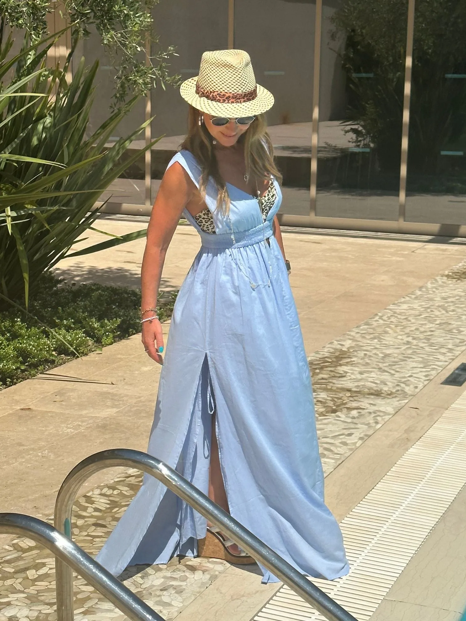 ‘MAMOUNIA’ MAXI DRESS IN SKY BLUE