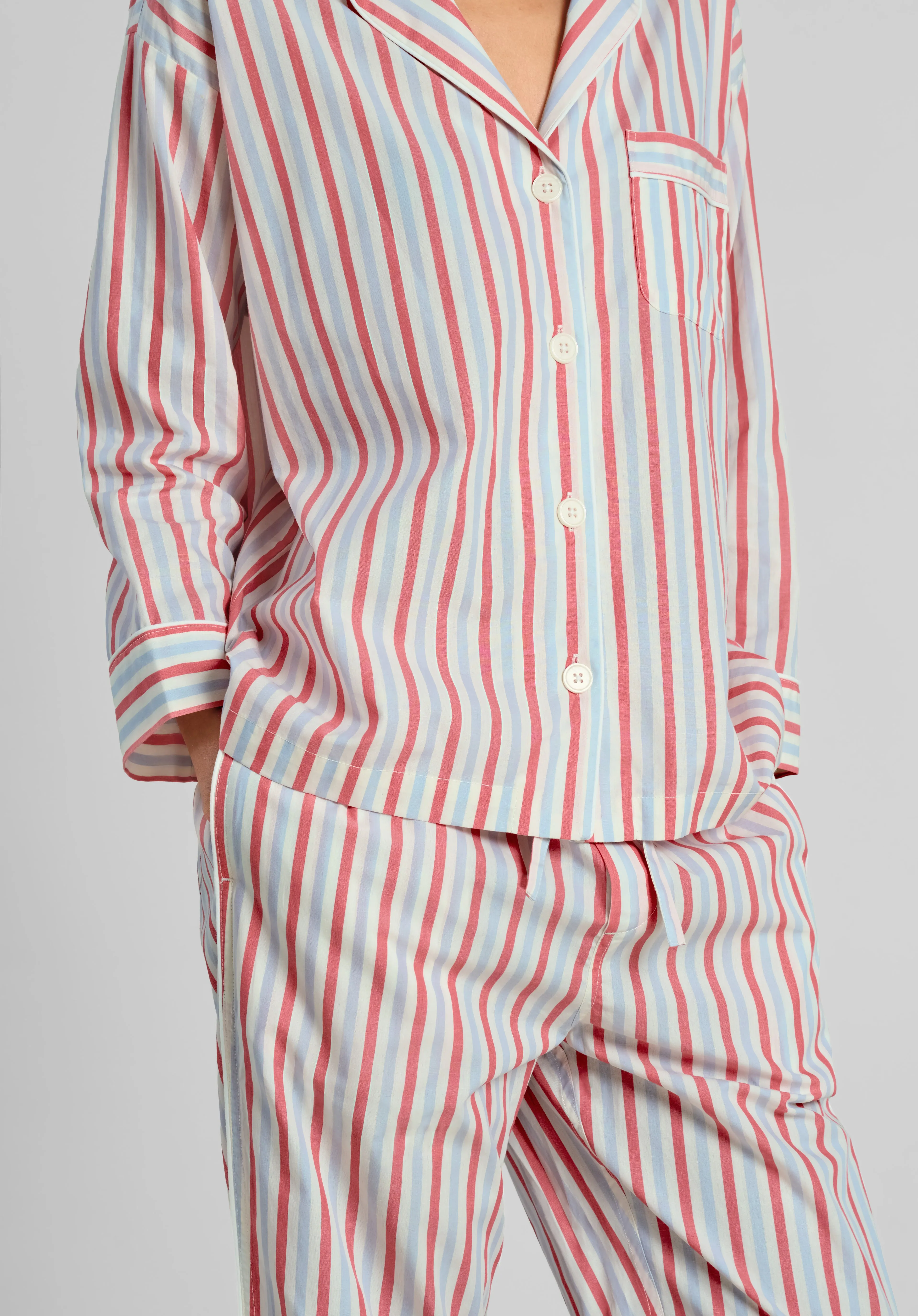 Marina Pajama Set in Nostalgic Stripe