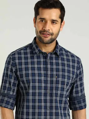 Men Checked Full Sleeve Cotton Shirt