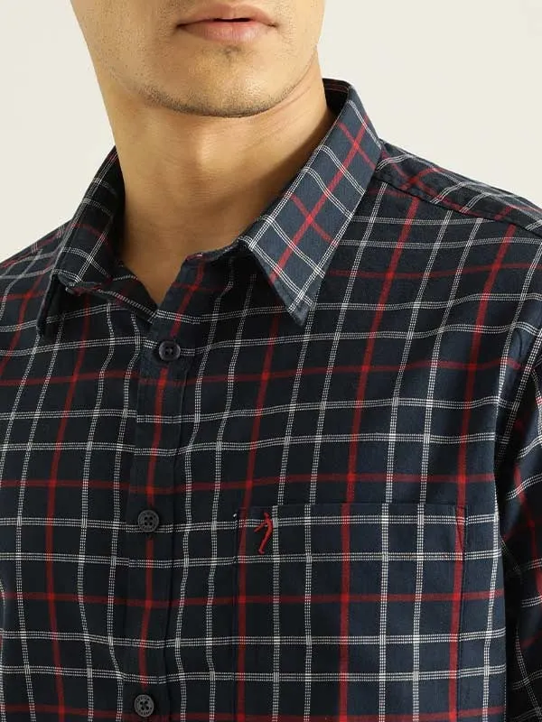 Men Checked Full Sleeve Cotton Shirt