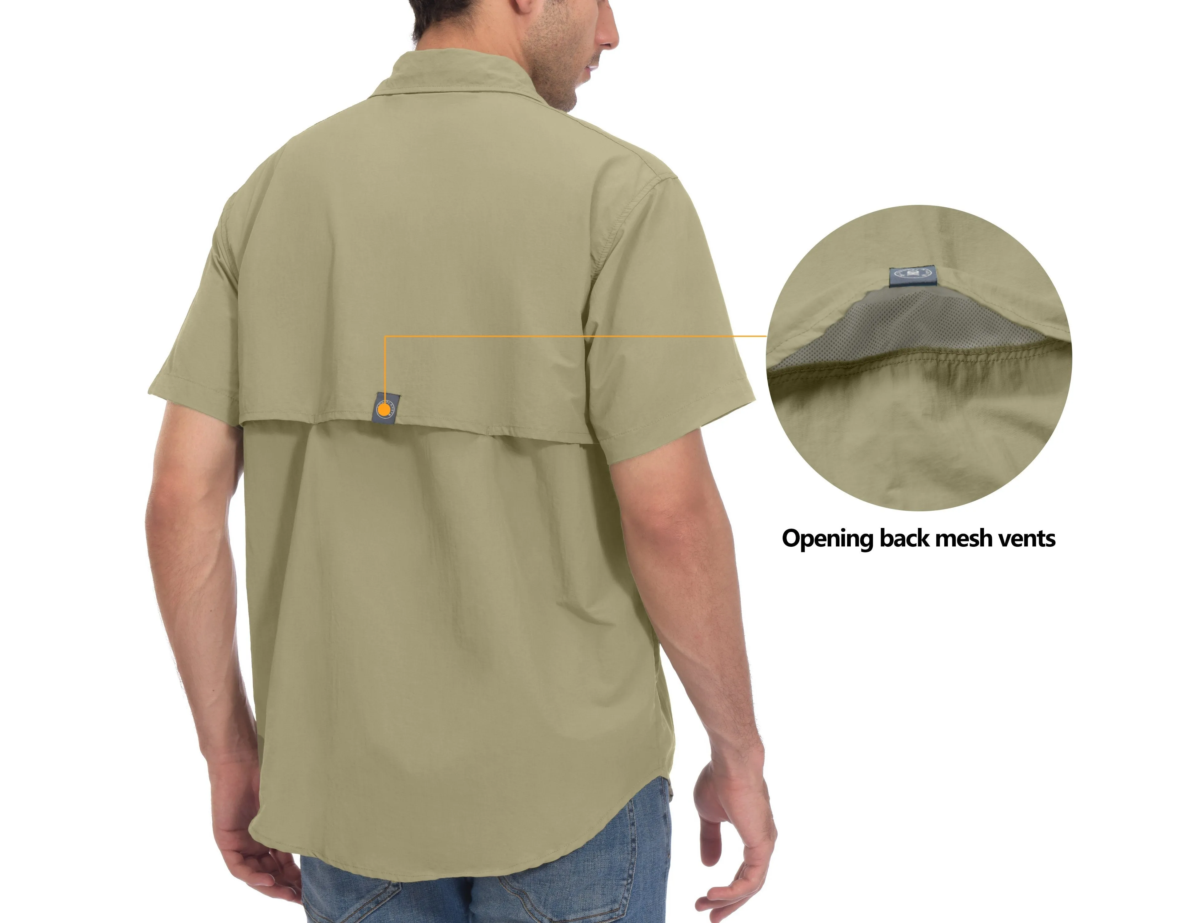 Men's UPF 50  Short Sleeve Fishing Shirt