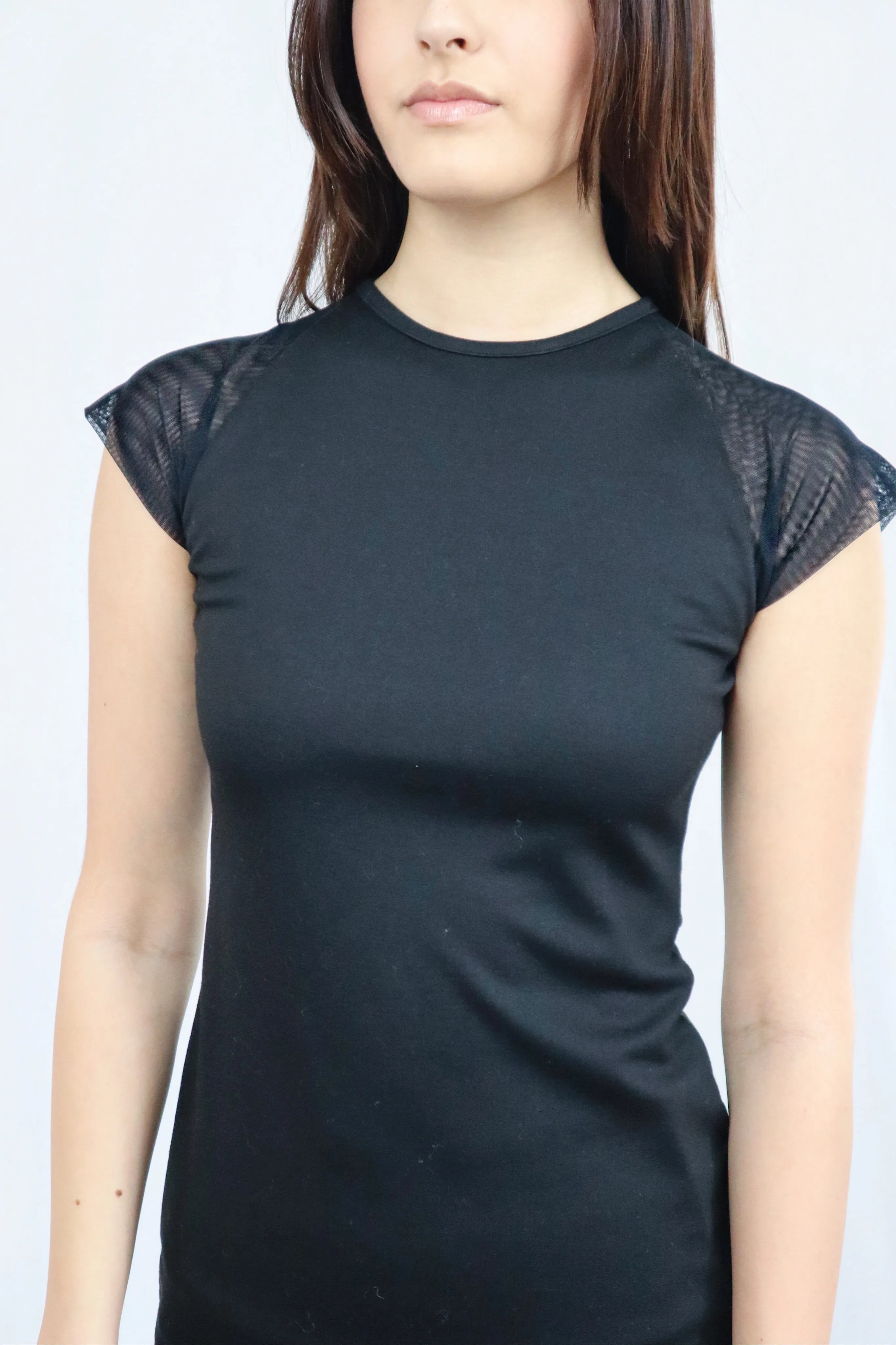 Mesh Sleeve Tshirt