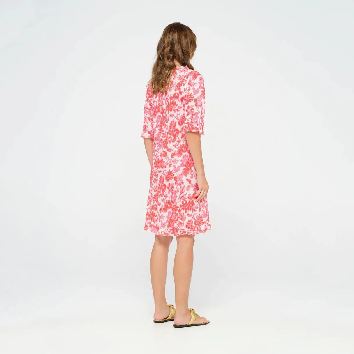 Middy Indi Antigua Pink Cotton Dress