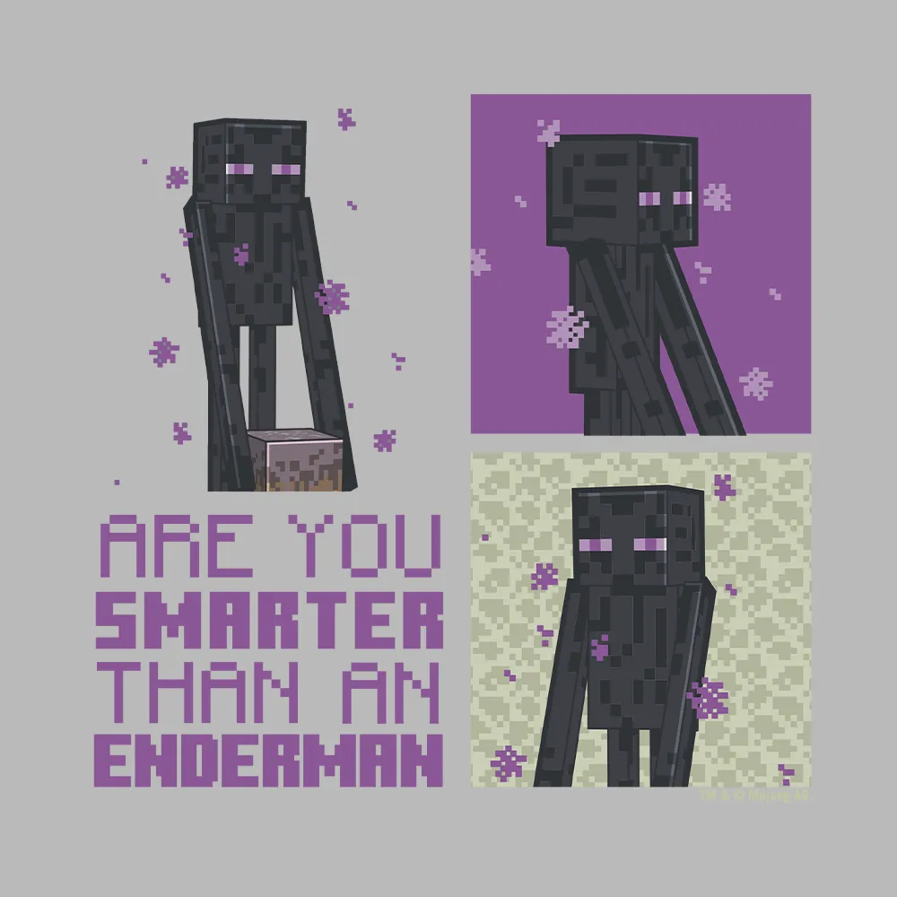 Minecraft Are You Smarter Than an Enderman Kids Hooded Sweatshirt