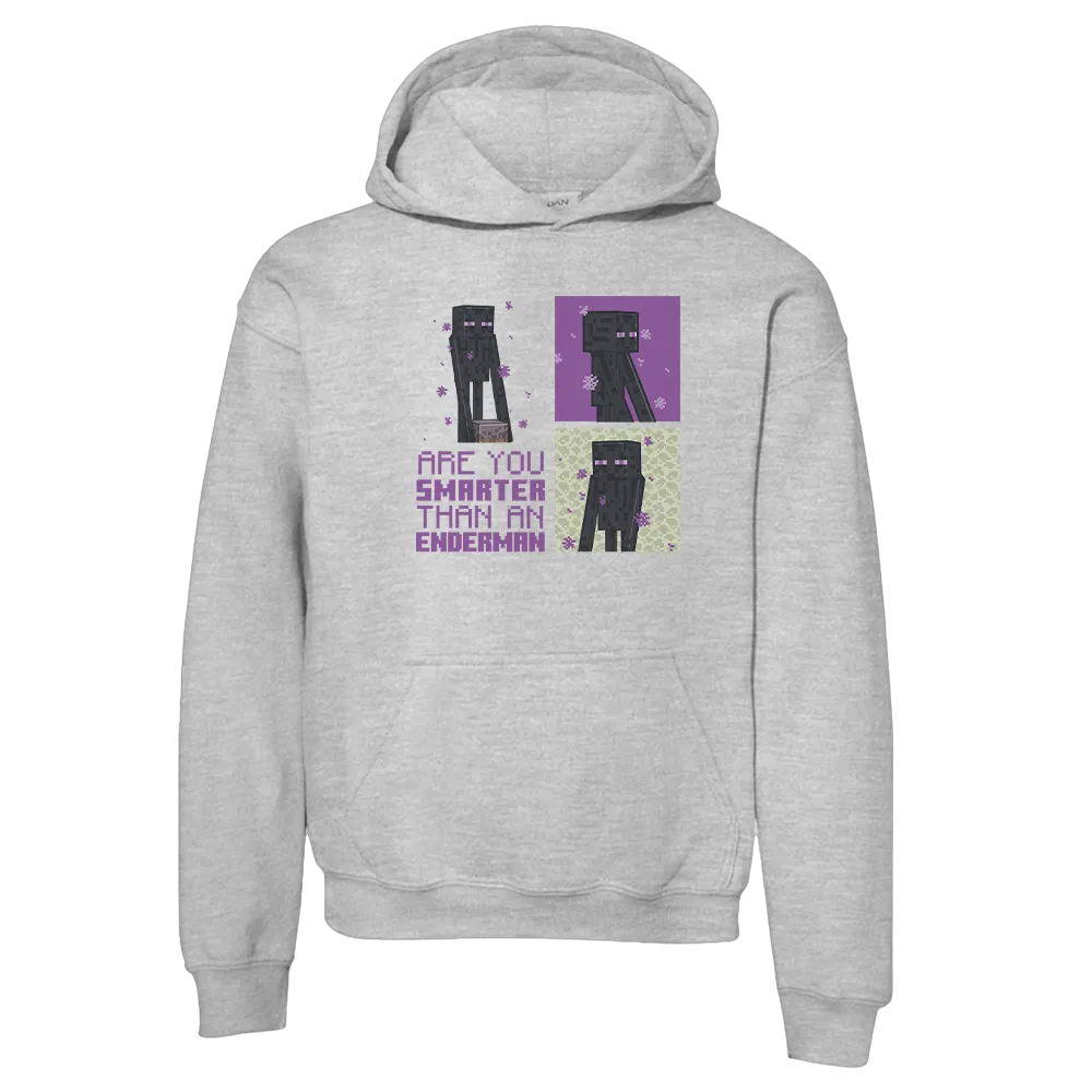 Minecraft Are You Smarter Than an Enderman Kids Hooded Sweatshirt