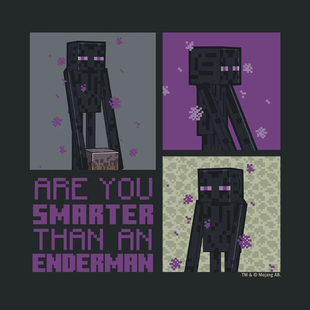 Minecraft Are You Smarter Than an Enderman Kids Hooded Sweatshirt