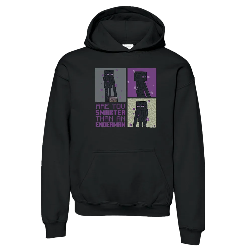 Minecraft Are You Smarter Than an Enderman Kids Hooded Sweatshirt