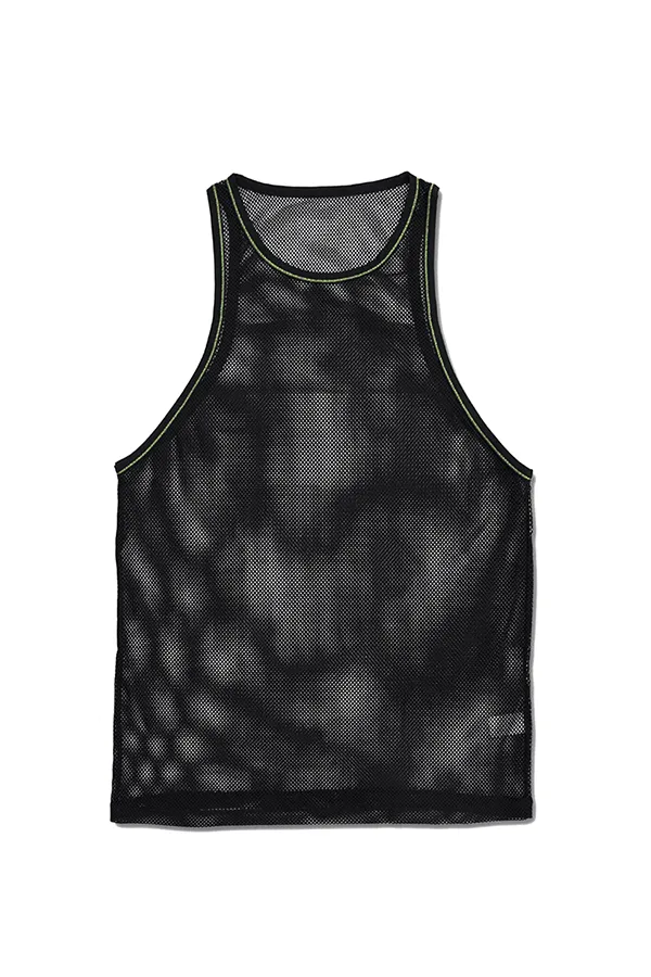 Noticed Mesh Tank Top - Black