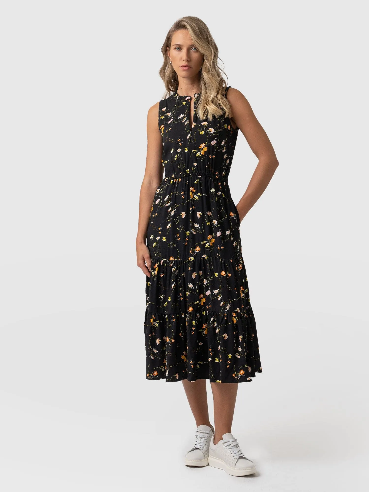 Orla Dress - Black Floral