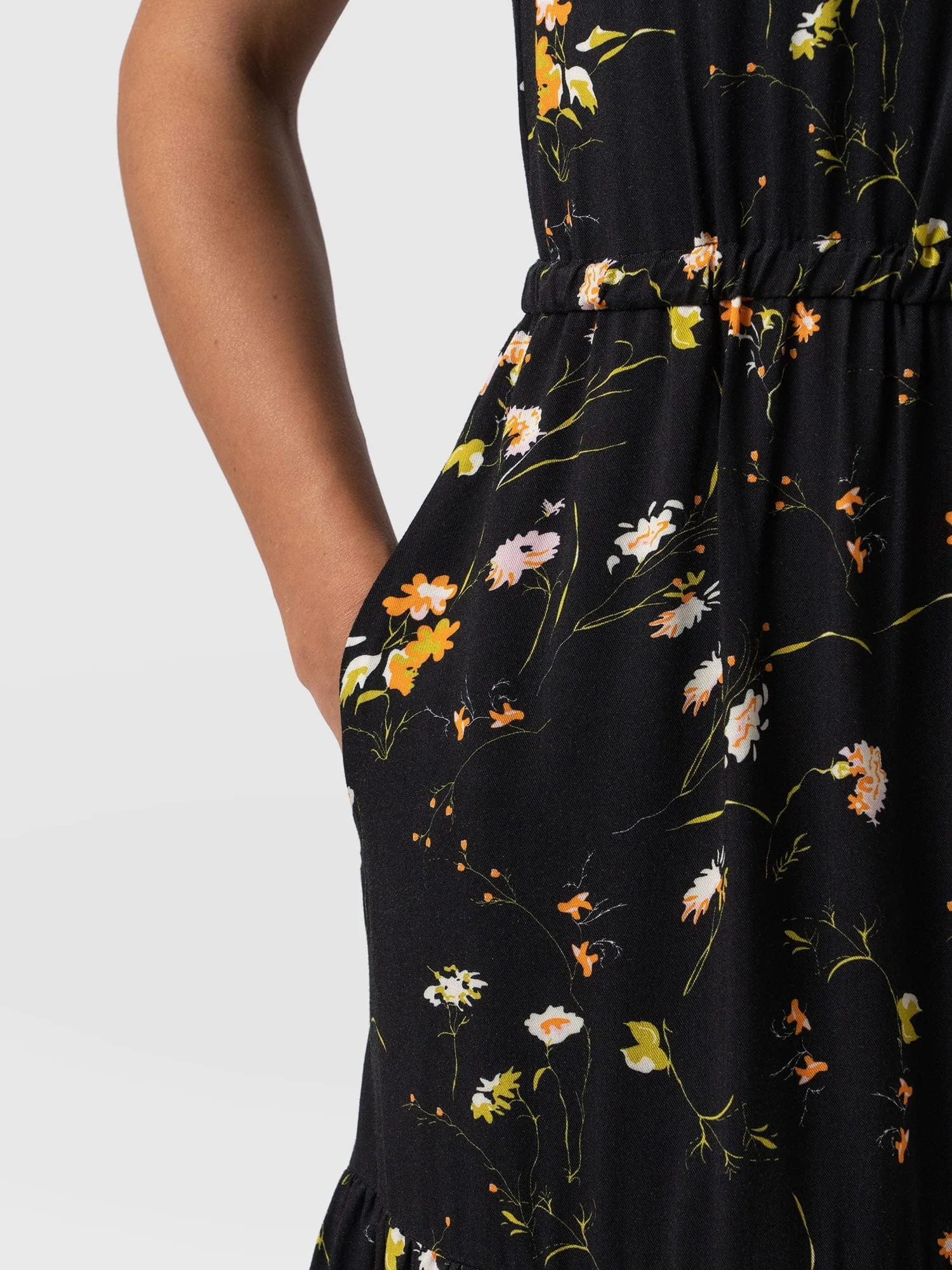 Orla Dress - Black Floral