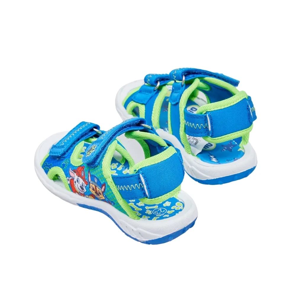 Paw Patrol Blue & Green Velcro Strap Sports Sandals