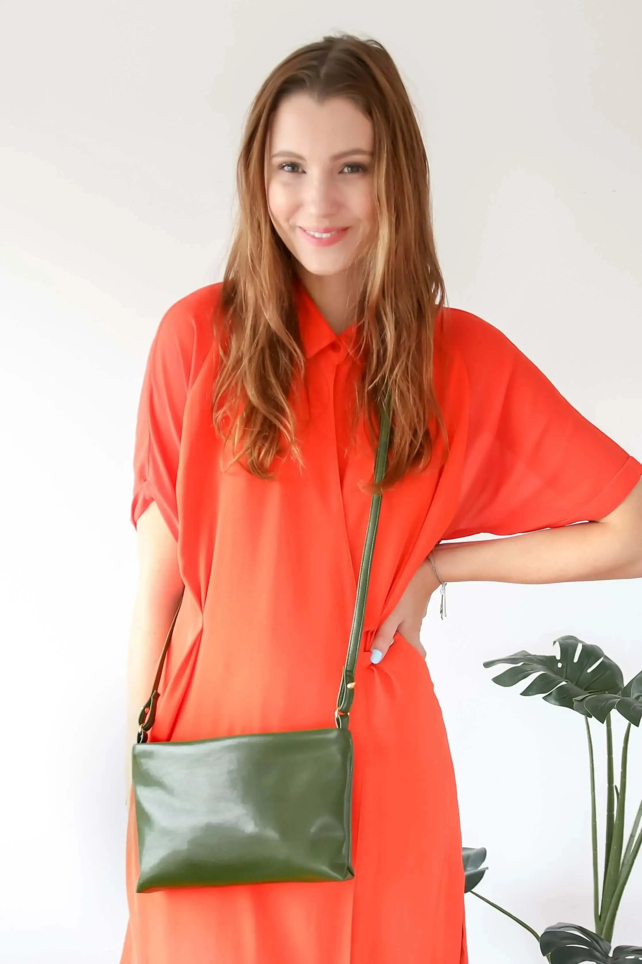 Paz - Cactus Leather Crossbody Vegan Bag