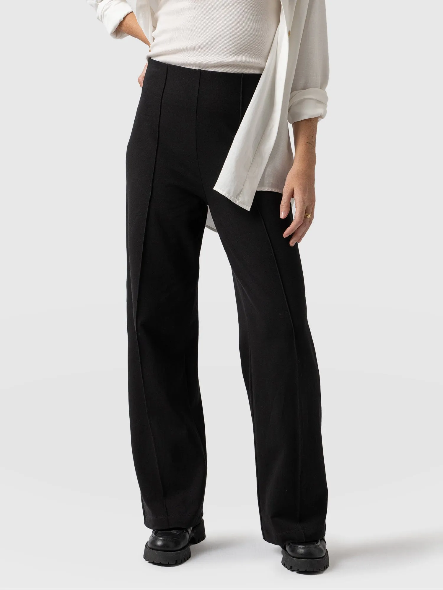 Pennie Wide Leg Pant - Black