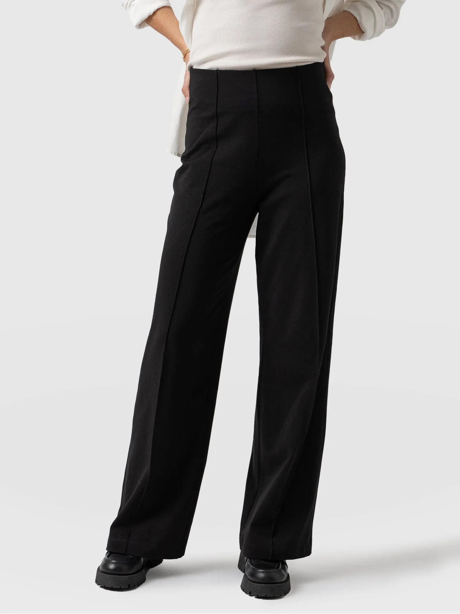 Pennie Wide Leg Pant - Black