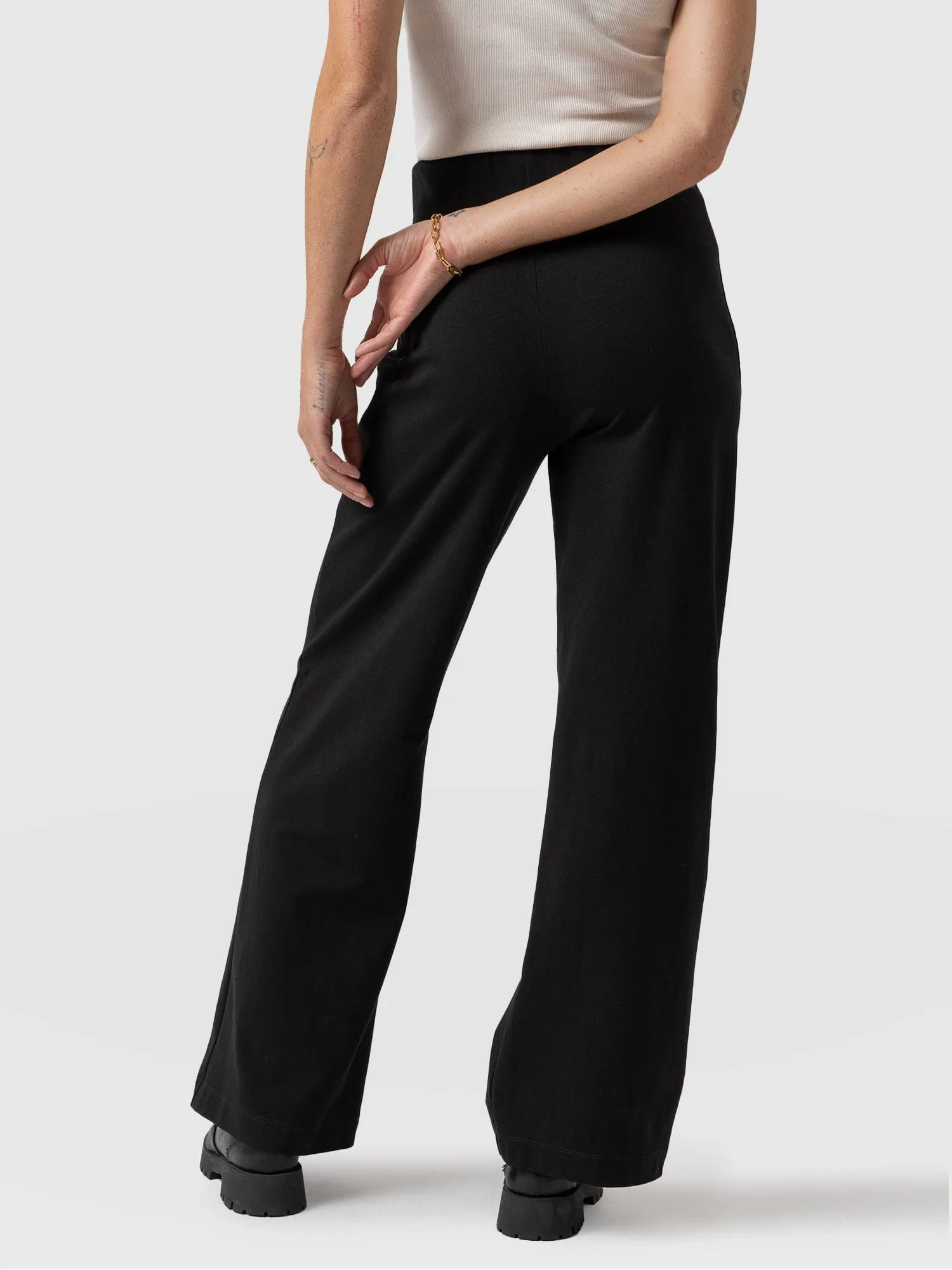 Pennie Wide Leg Pant - Black