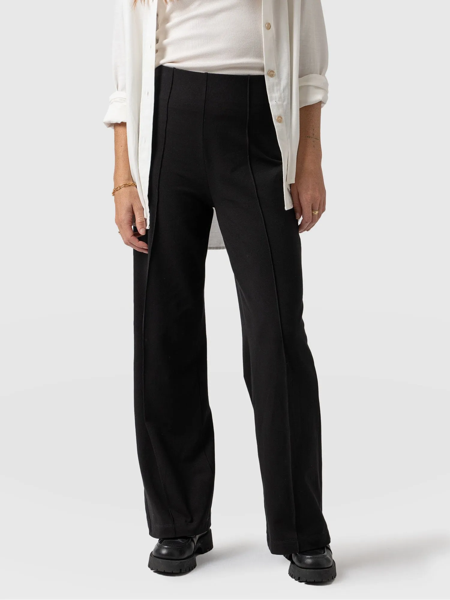 Pennie Wide Leg Pant - Black