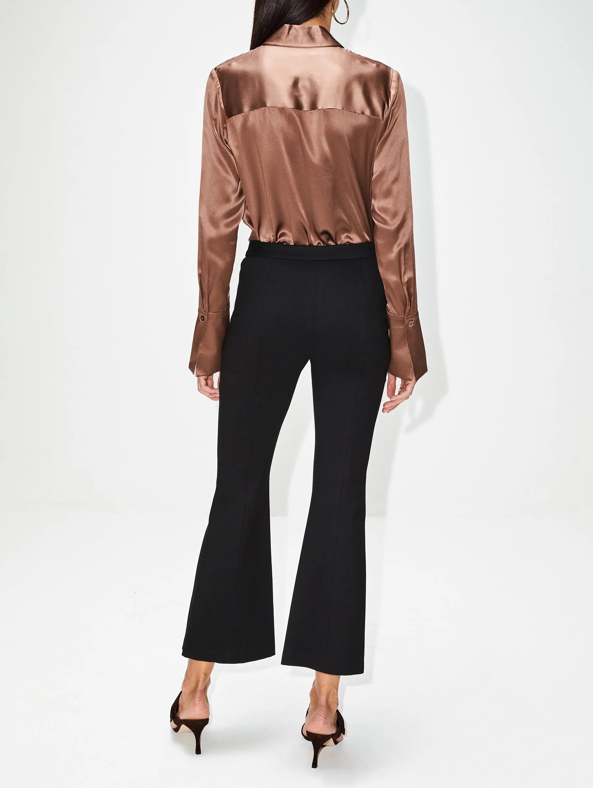 Pull On Cropped Flare Pant