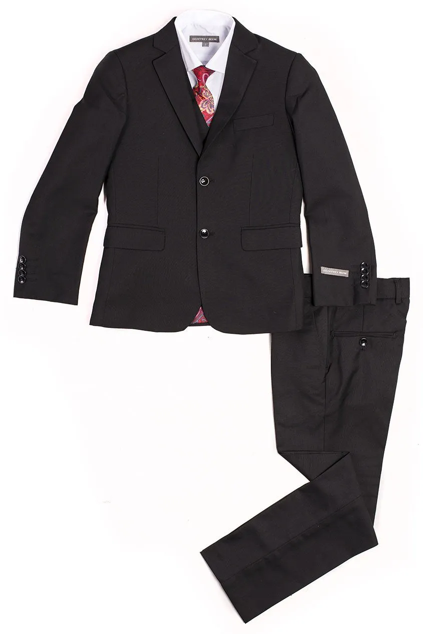 "Austin" Kids Black 5-Piece Suit (Geoffrey Beene / AXNY)