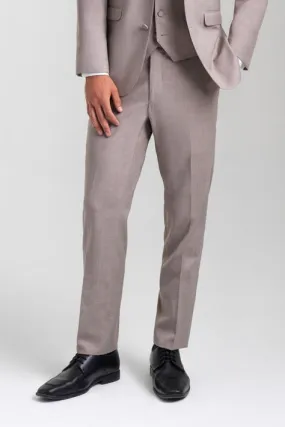 "Brunswick" Sand Slim Suit Pants