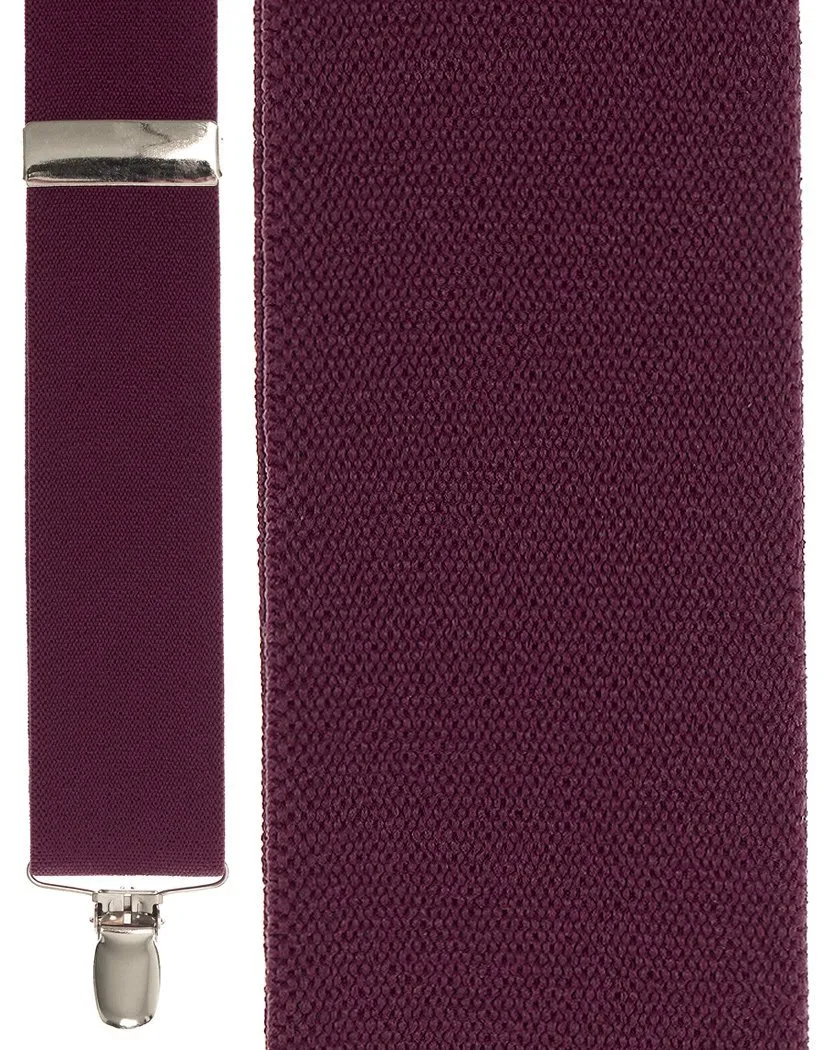 "Burgundy Bostonian" Suspenders