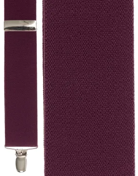 "Burgundy Bostonian" Suspenders